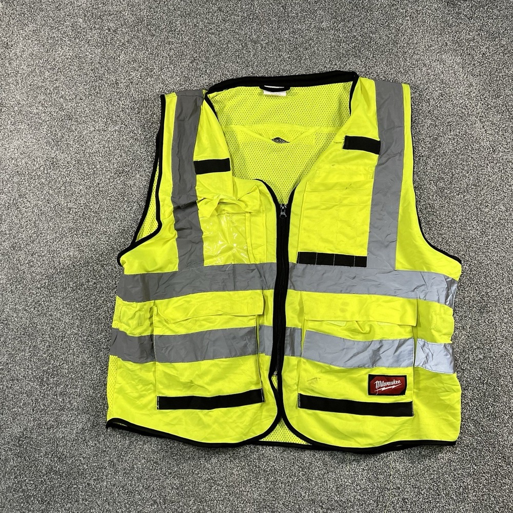Milwaukee L/XL High Visibility Safety Vest Class 2 Reflective 48-73-5042 Yellow